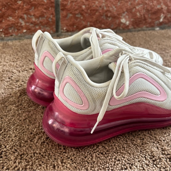 Nike Air Max 720 Pink and White Sneakers - Picture 7 of 8